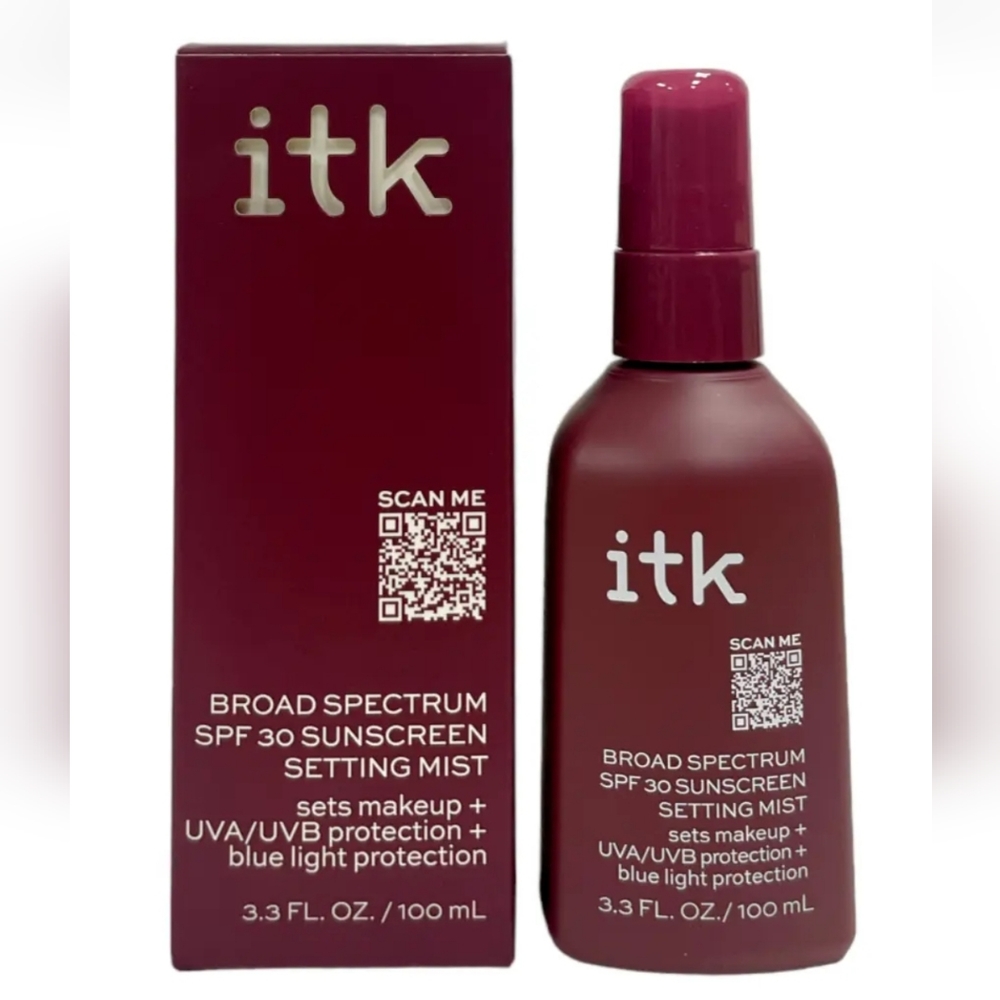 ITK Broad Spectrum SPF 30 Sunscreen Setting Mist 3.3 Fl Oz